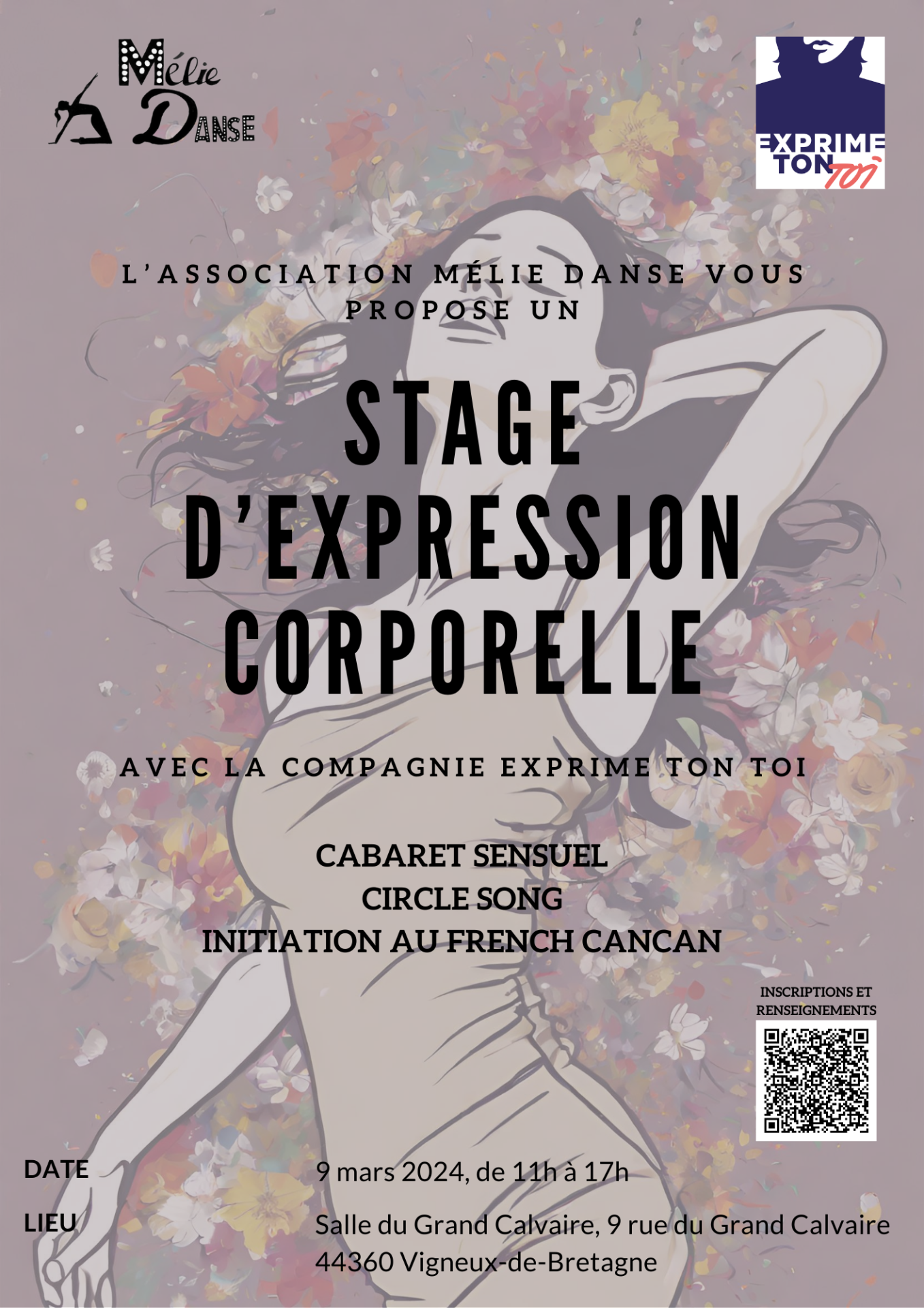 Stage expression corporelle Mélie Danse