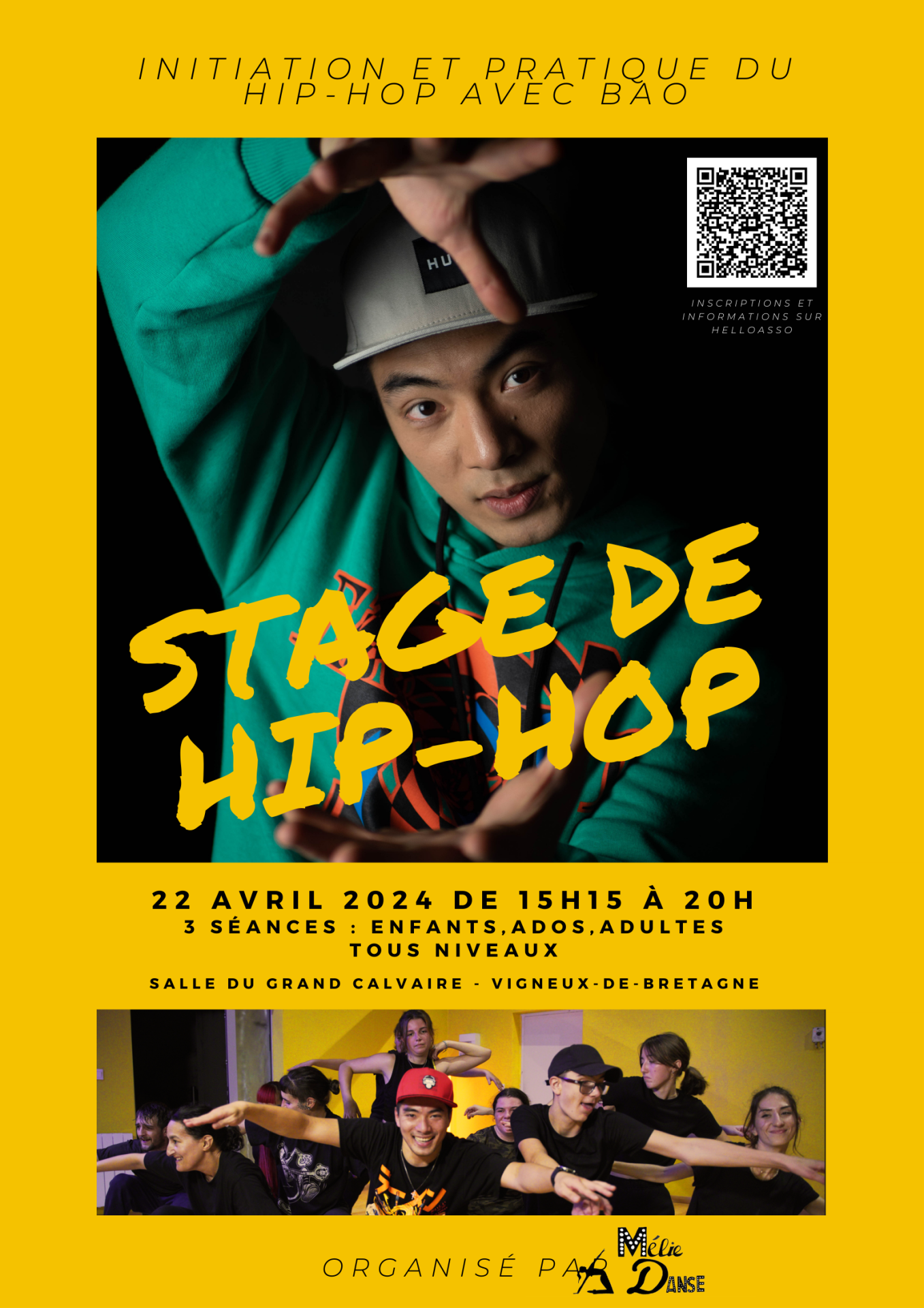 Stage hip hop melie danse affiche